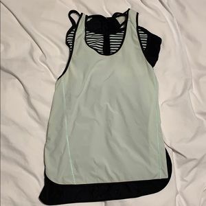 lululemon tank+sports bra (size 6)